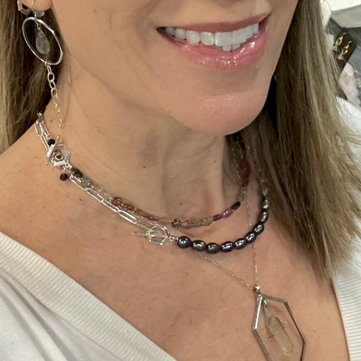 Balanced Gem Necklace