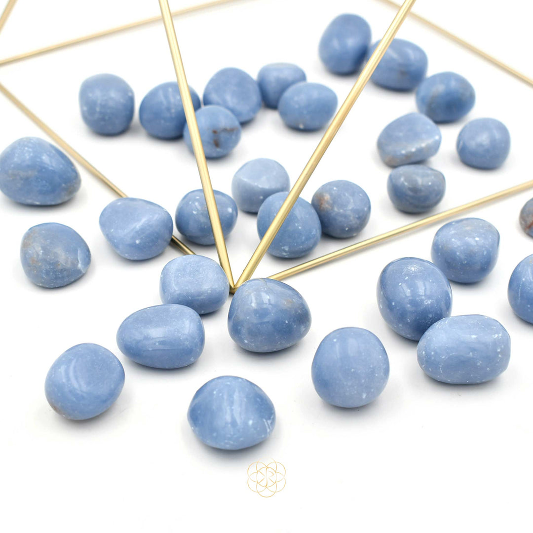 Angelite Crystals from Kim R Sanchez Jewelry