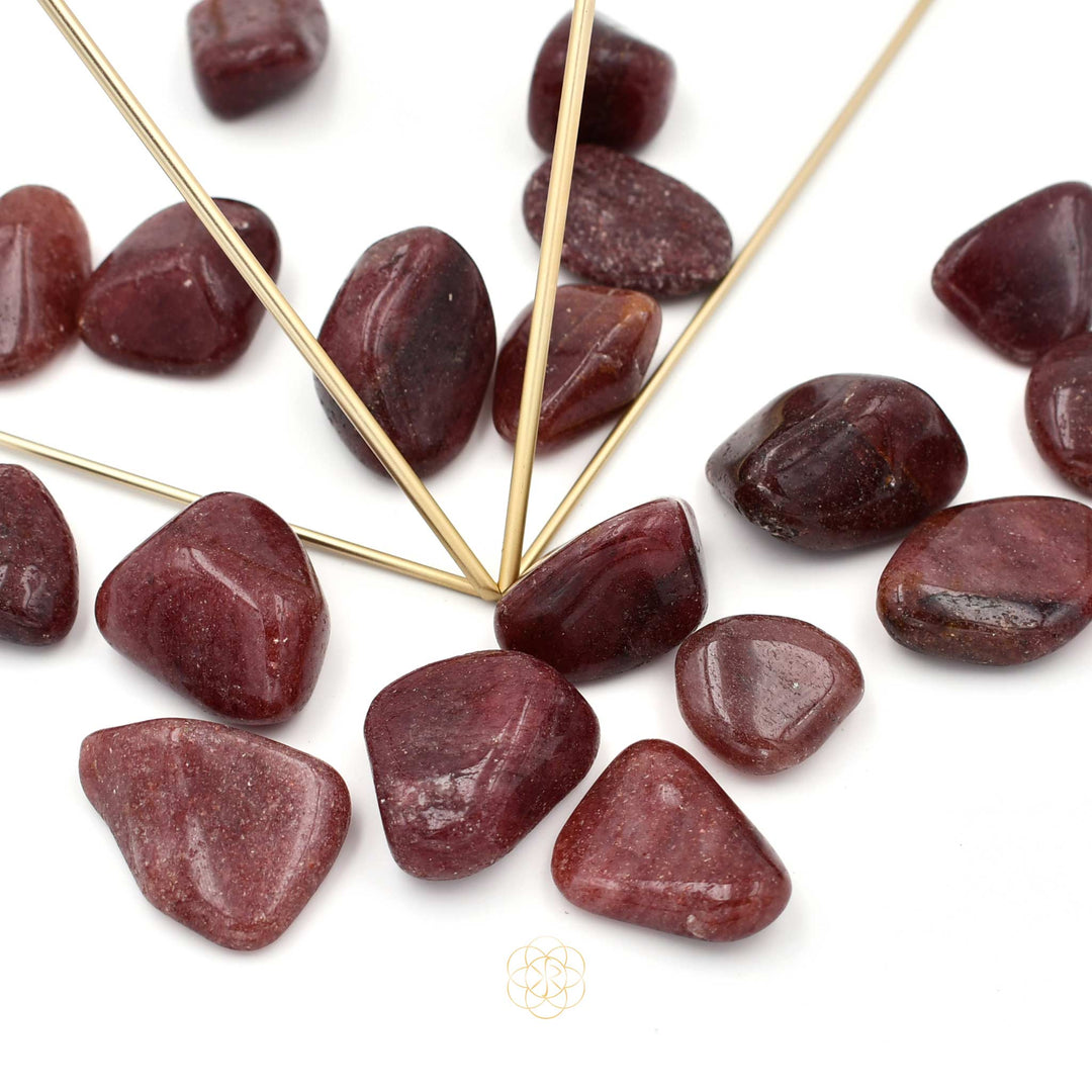 Red Aventurine Crystals from Kim R Sanchez Jewelry