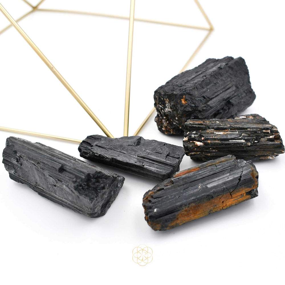 Black Tourmaline Crystals from Kim R Sanchez Jewelry