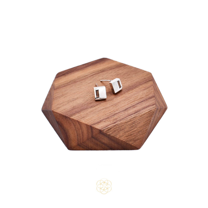 Protected Mini Square Earrings