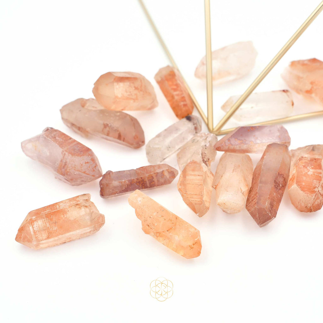 Tangerine Quartz Crystals from Kim R Sanchez Jewelry